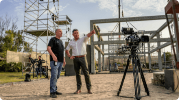 Equipo de producción en locación